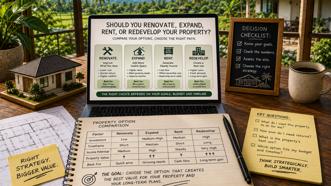 Should You Renovate, Expand, Rent, or Redevelop Your Property?